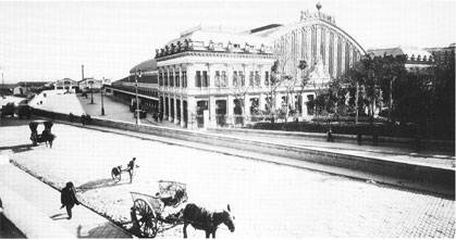 Vista de la estacin de Atocha en 1929